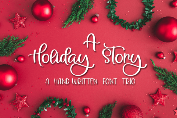 A Holiday Story: A Quirky Script Font for Editorial Design