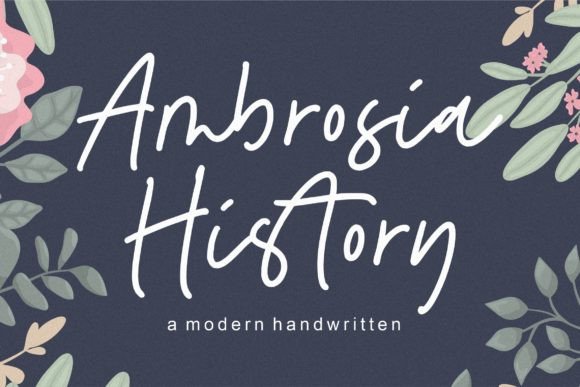 Ambrosia History Font Review for Handmade Brands
