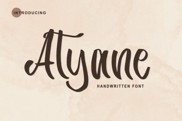 Atyane: A Sweet Script Handwritten Font for Editorial Design