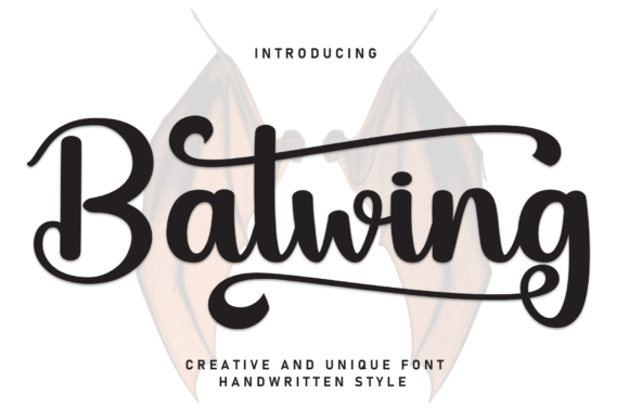Batwing Font for Creative Brands