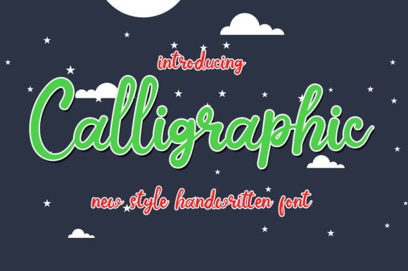 Calligraphic: A Sweet Script Handwritten Font for Makers
