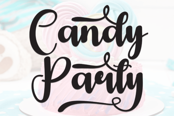 Candy Party Font: Sweet Handwritten Style for Makers