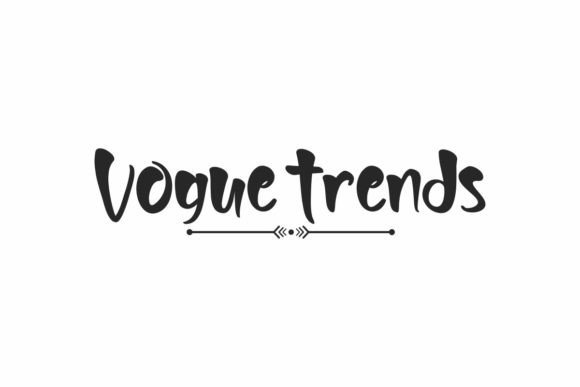Designing Playful Layouts with Vogue Trends Font