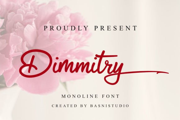 Dimmitry: The Modern Monoline Font for Crafters