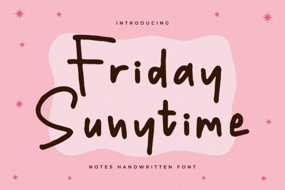 Friday Sunytime: A Handwritten Font for Memorable Brands