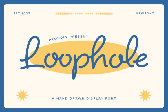 Loophole: A Handwritten Font for Creative Expression