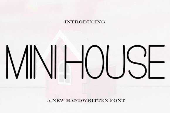 Mini House Font: Elegant Script for Digital Design