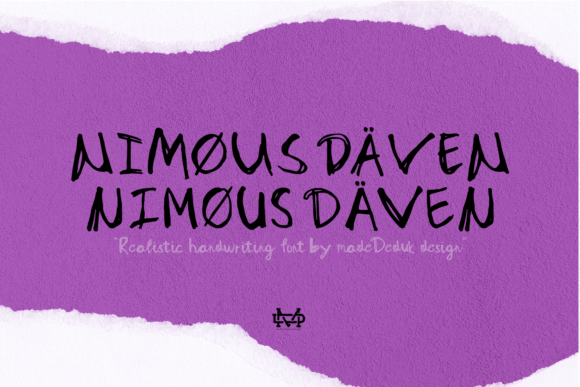 Nimous Daven: A Handwritten Font for Elegant Design