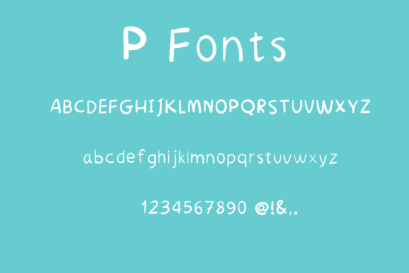 P: A Handwritten Font for Simple Editorial Style