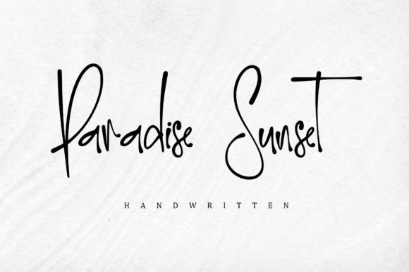 Paradise Sunset: A Friendly Script Font for Social Campaigns