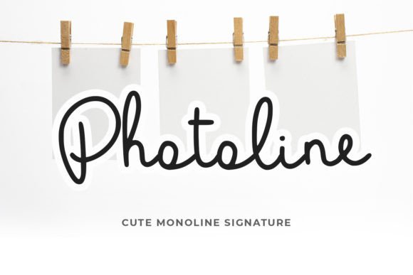 Photoline Font for Web Design