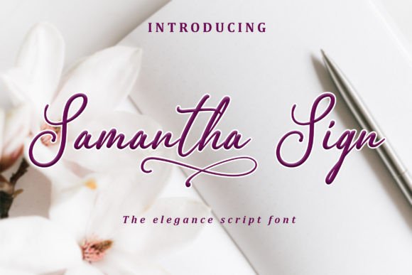 Samantha Sign Font Review for Elegant Branding