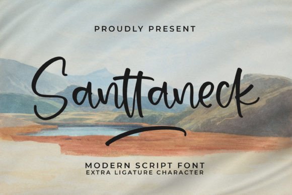 Santtaneck: A Flowing Script Handwritten Font for Web Design