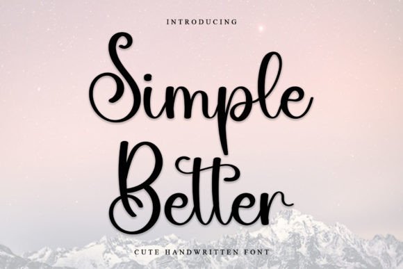 Simple Better Font for Creative Campaigns