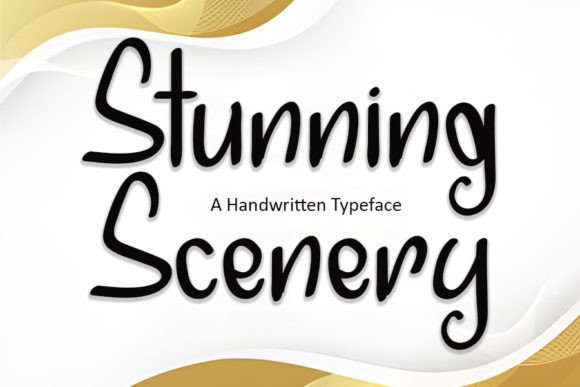 Stunning Scenery: A Versatile Script Handwritten Font for Branding