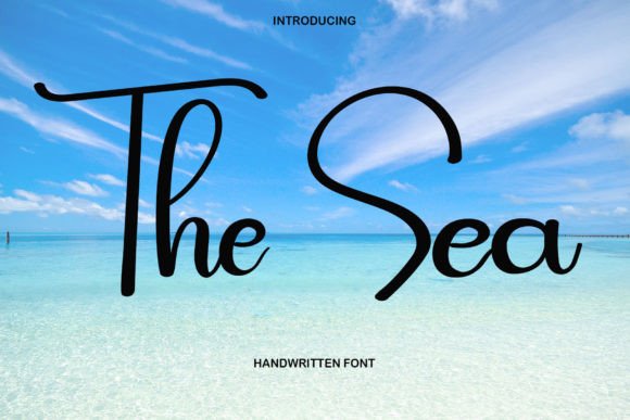 The Sea Font: A Contemporary Script for Elegant Editorial Design
