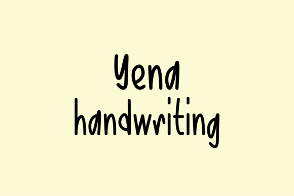 Yena: A Handwritten Font for Creative Projects